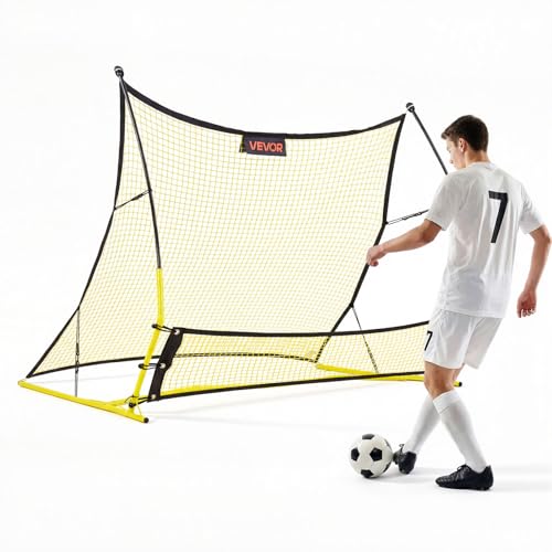 VEVOR Soccer Rebounder Net 72x56 Inches Multi-Angle Training Equipment for Teens & Adults