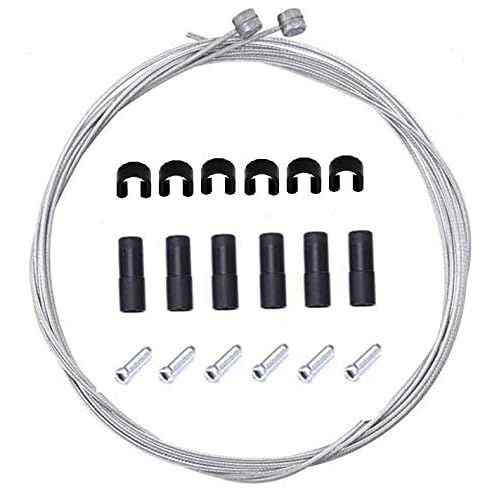 BlueSunshine Bike Bicycle Brake Cable and Housing Set - Basic Brake Cable Replacement Kit for Your Bike, Cable housing 5mm (Black)