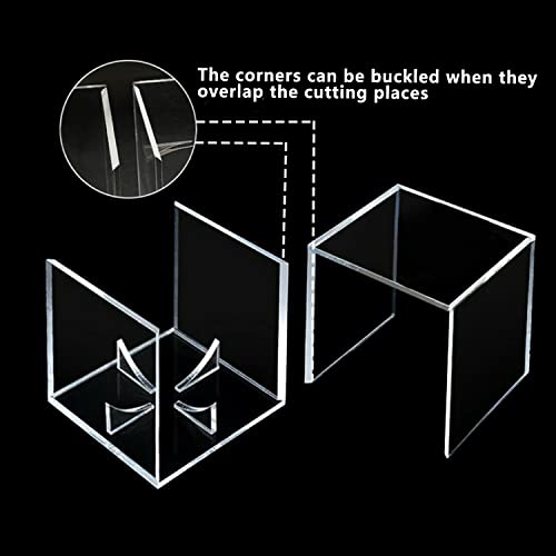 8 Pack Acrylic Baseball Display Case UV Protected Clear Cube with Stand - Variation of 8 PC