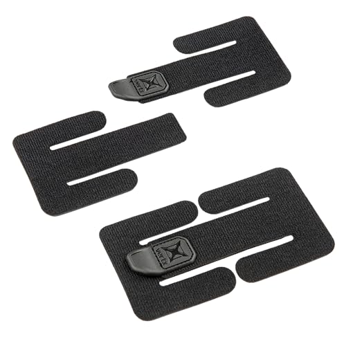 Medium Black Tactical Belt Adapter Panel for MOLLE Gear - 2 Pack