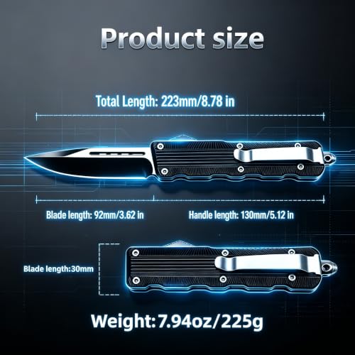 Outdoor Folding Knife with Zinc Alloy Handle and Emergency Window Breaker