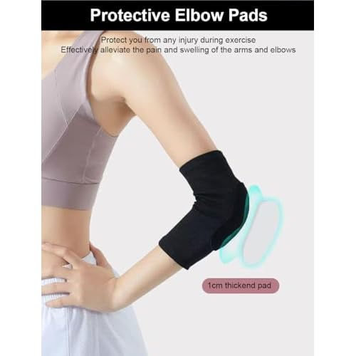 A Pair Elbow Pads Volleyball Arm Sleeves, Tandem Elbow Pads Volleyball Arm Pads Elbow Protector Tennis Basketball