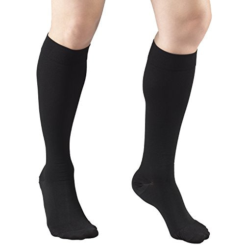 Compression Stockings Men Women 15-20 mmHg Support Hosiery Black 2X-Large
