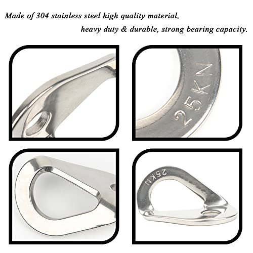 25KN M10 Stainless Steel Climbing Bolt Hanger Outdoor Anchor 2PCS