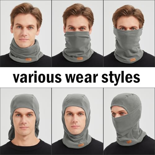 Winter Balaclava Ski Mask for Men Women - Windproof Thermal Face Mask for Snowboard Cycling Running for Cold Weather