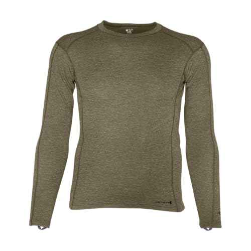 Carhartt Men's MBL131 Base Force¢ç Midweight Base Layer Poly-Wool Crew