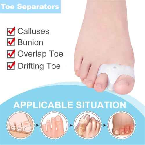 Bunion Corrector for Women & Men, 2pcs Bunion Fix & Big Toe Straightener, Orthopedic Bunion Splint Brace for Hallux Valgus Pain Relief, Day & Night Support