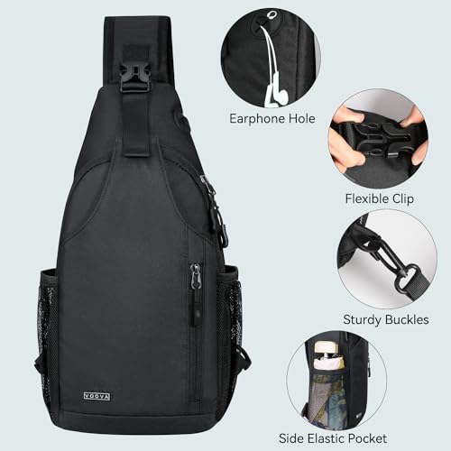 Small Crossbody Sling Backpack for Men Women Travel Hiking Chest Bag