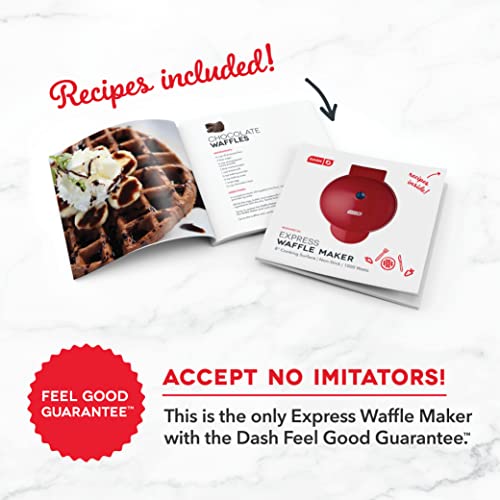 Dash Express Waffle Maker Black - 8-Inch Nonstick Electric Waffle Iron