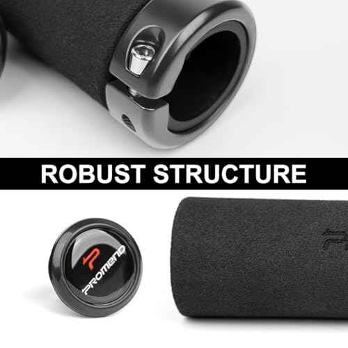 Bike Handlebar Grips, Foam Single Lock on Bicycle Handle Bar Soft Comfortable Non-Slip Bike Handle Grips for BMX, Mountain, MTB, Beach Cruiser, Scooter, Folding Bike