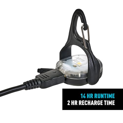 Nite Ize Moonlit Rechargeable Micro Lantern - Portable Mini Lantern for Camping Accessories & Hiking Gear - Features Carabiner Clip with a Weather-Resistant Design