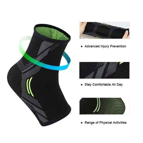 Premium Breathable Ankle Brace ? Ideal Support for Sports, Running, Football, and Basketball, Injury Recovery for Sprains, Strains, and Swelling Relief, Unisex Performance Enhancer (1PCS M Size)