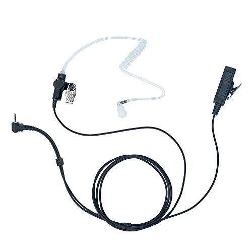 2 Wire Covert Acoustic Tube Earpiece Headset for Motorola Walkie Talkie 2-Pin 2.5MM