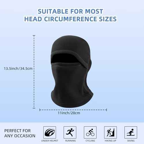 Winter Fleece Balaclava Ski Mask Windproof Thermal Full Face Cover for Men & Women Cold Weather Mask for Sports Outdoor