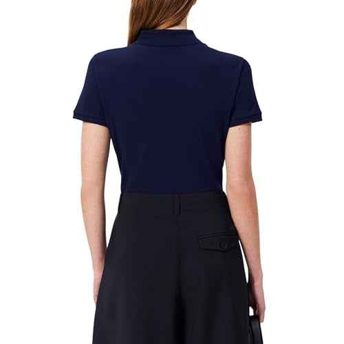 Lacoste Women's Short Sleeve Slim Fit Stretch Pique Polo Shirt