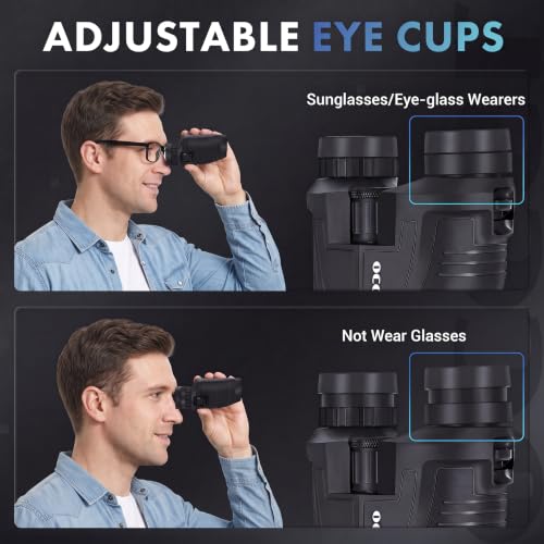12x25 Compact Binoculars for Adults and Kids - Lightweight, Waterproof, Portable Viewing