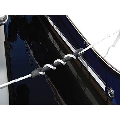 Taylor Made Products LineSaver Mooring Snubber for 5/8" Dock line, Isoprene Natural Rubber Shock Absorber, 19 1/4 inches Length, Protects Against Wind, Waves and Wakes, Tool-Free Installation - 308