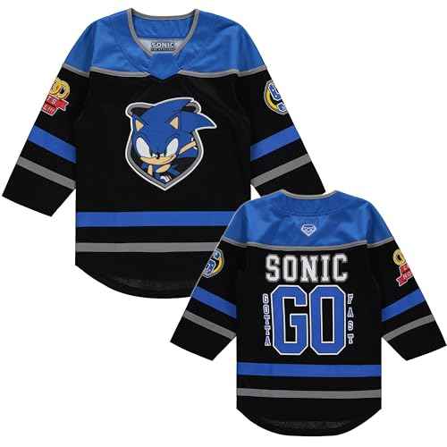Sonic The Hedgehog Boys Long Sleeve Hockey Jersey