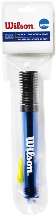 Wilson NCAA 6 Inch Dual Action Ball Pump - Color Varies