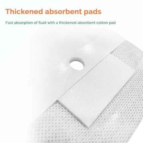 Split Drain Adhesive Bandages 4" x 4" 10Pcs PD Catheter Feeding Tube Pads G Tube Covers Foley Tubing Stabilization Device Peritoneal Dialysis Accessories Catheter Patch Supplies