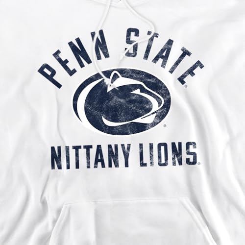 Large White Penn State Nittany Lions Logo Unisex Hoodie - College Fan Apparel
