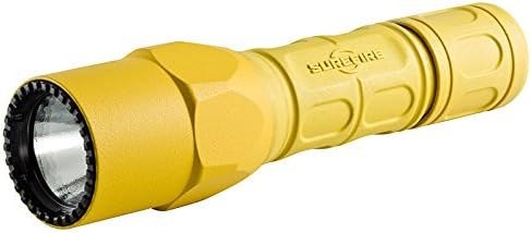 SureFire G2X Pro 600 Lumen Tactical EDC Flashlight Bundle with 2 Extra Surefire CR123A Batteries and Lightjunction Battery Case (Yellow)
