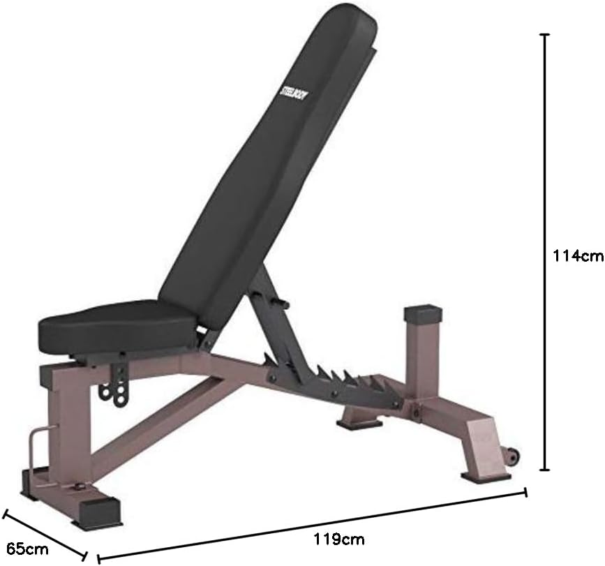Steelbody Deluxe Utility Weight Bench for Home Gym Weightlifting and Strength Training