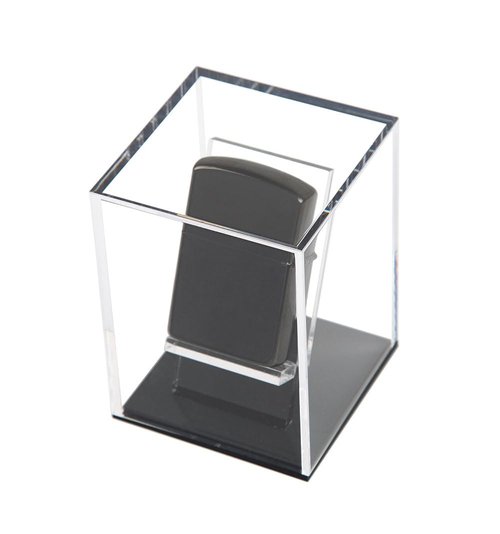 ZIGFRUIT Display Case for Zippo Lighter Stand Holder Clear Acrylic Box Protected Protection Storage Cover Collections
