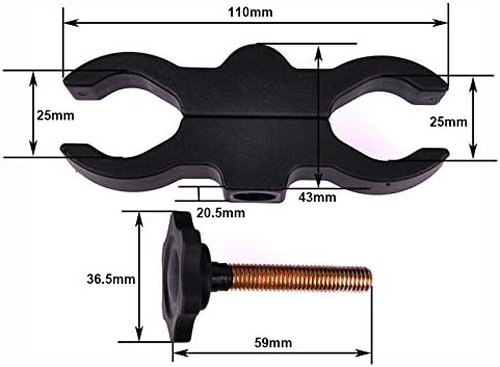 LED Flashlight Torch Quick Release Mount Infrared IR Torch Flashlight That Fits Multiple Scope Size 25-35mm for Infrared IR Torch Flashlight A100 E6 501B