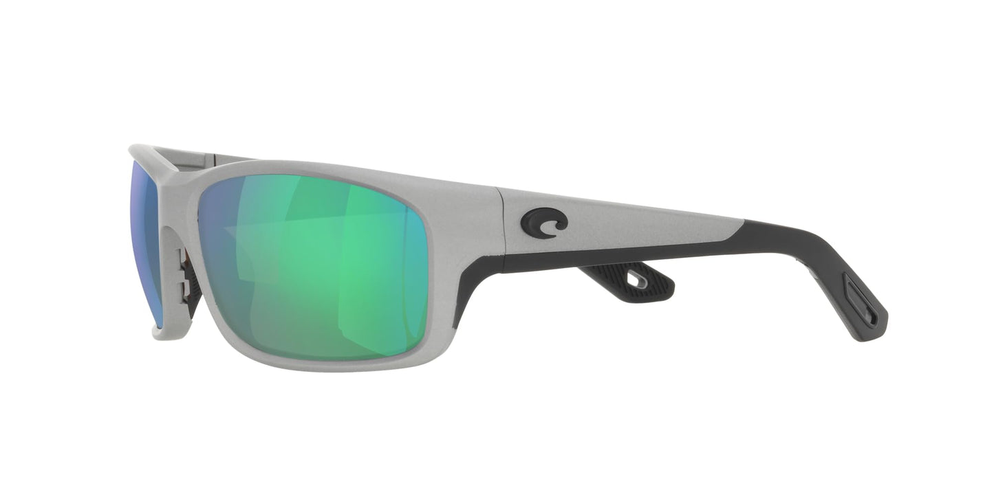 Costa del Mar Jose Pro Sunglasses, Silver Metallic/Green Mirrored 580G, 62 mm