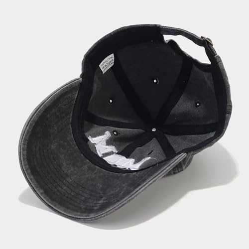 XYIYI 2 Pack Unisex Washed Vintage Baseball Cap Golf Dad Hat Adjustable Classic Low Profile Plain Cap for Men Women