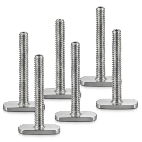 EDSRDPLT Stainless Steel Kayak Knob Nuts Hardware - 2 Inch Track Screws for Canoe Boat
