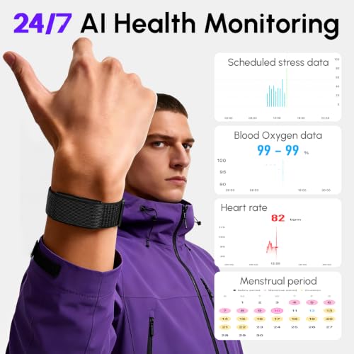 Domhong Black Screenless Fitness Smart Bracelet, 24/7 Sleep & Health Tracker