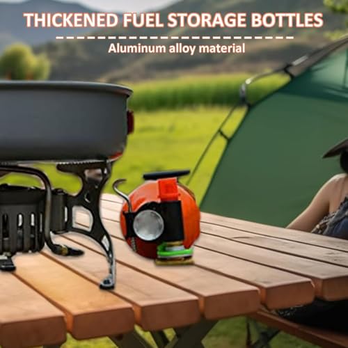 Aluminium Fuel Bottle 750ml - Camping Fuel Container, Leak-Proof Oil Storage Can with Durable Aluminum Construction for Outdoor Use