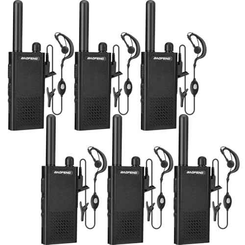 Baofeng T26 Walkie Talkies Long Range, Rechargeable Li-ion Battery 16 FRS Channel Two Way Radios with Earpieces for Adults, Handheld Mini Compact Walky Talky with Type-C Charging