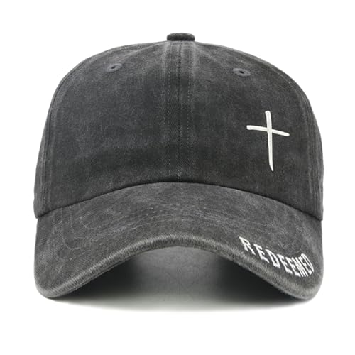 Christian Baseball Cap for Men & Women - Embroidered Jesus Cross Hat, Adjustable Faith-Based Gifts