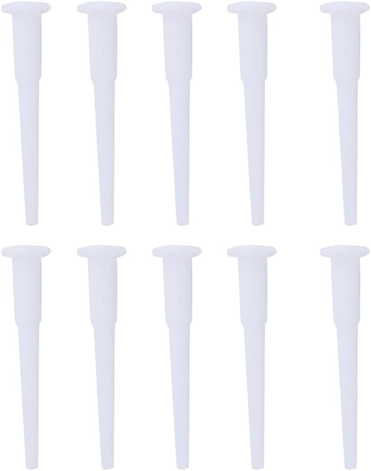 10Pcs White Exercise Ball Plug Yoga Replacement Kit Air Stopper Plug Pin Adapter for Jump Ball Sport for Fitness Yoga Ball，Easy Installation and Use Exercise Balls and Accessories Sports and Outdoors