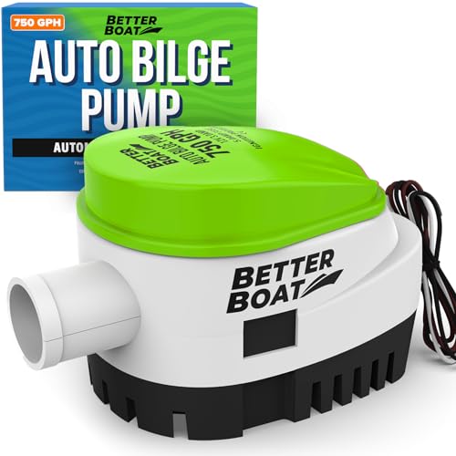 Automatic Bilge Pump 750 GPH 12V with Built-In Float Switch - Variation of 750 GPH