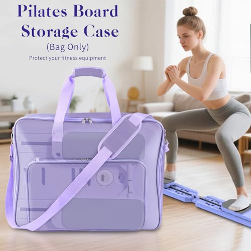 Pilates Board Storage Bag with Multiple Compartments and Carry Handle