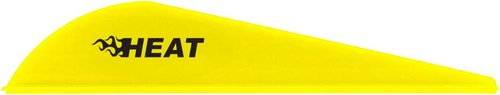 Bohning Heat Vanes, Low Profile Hunting Vane, 2.5" Neon Yellow, 100pk