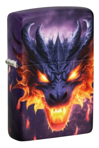 Glow in The Dark Zippo Lighter - Green Glowing Dragon Variant