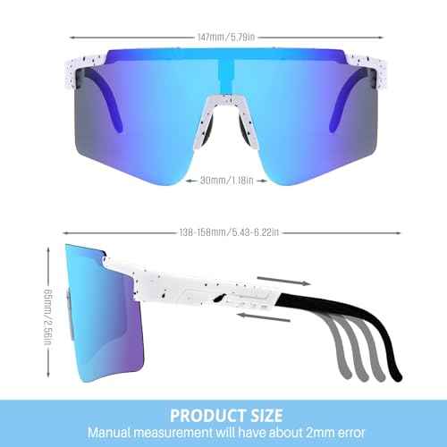 Cycling Glasses for Youth Women & Men, Baseball Sunglasses UV400 Lens - Ideal for Hiking, Running, Fishing, Skiing