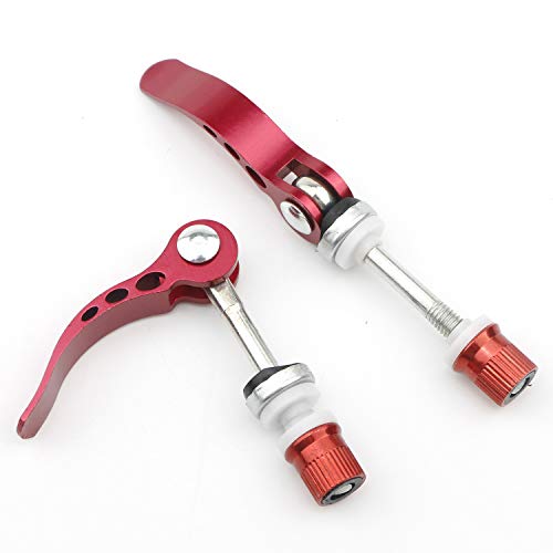 Blue/Black Aluminum Alloy Bike Seat Clamp with Quick Release - Red Variation (Pack of 10)
