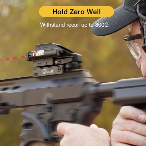 CVLIFE 1x22x33 Reflex Sight Red and Green 4 Reticle Dot Sight with 2mW Red Sight Laser