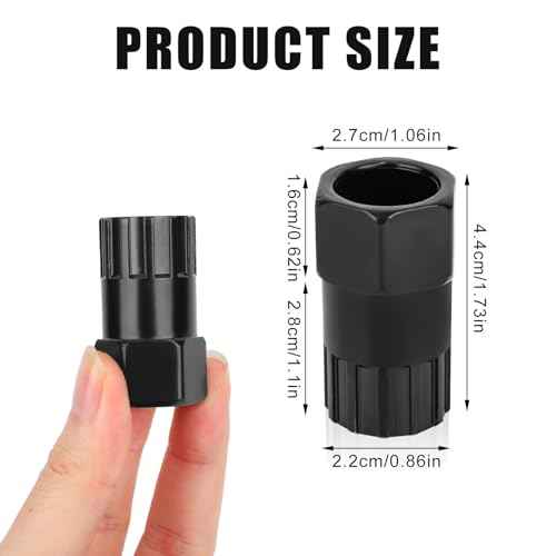 Bike Freewheel Removal Tool, Bicycle Cassette Lockring Remover Bottom Bracket Socket Wrench Bicycle Repair Tool Compatible with Shimano, Sun Race SRAM, DNP Epoch Sachs Aris