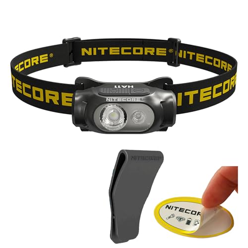 Nitecore HA11 Camping Headlamp, 240 Lumen Ultra Lightweight, use 1xAA Battery with Multi-Purpose Clip (Strap Headband)
