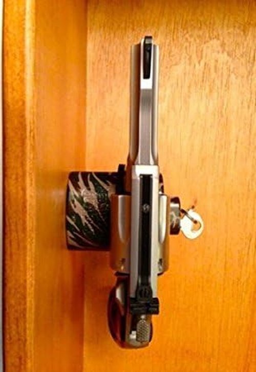 Gun Safe Trigger Lock for Pistols, Rifles & Shotguns - Quick Access Home Security Accessory