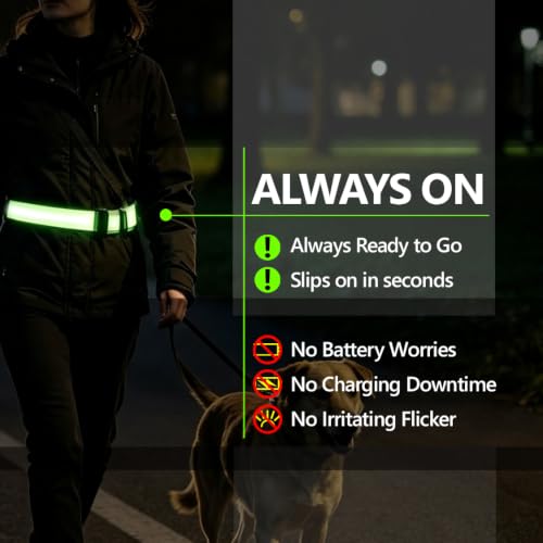 High Visibility Reflective Sash for Night Walking and Running Safety