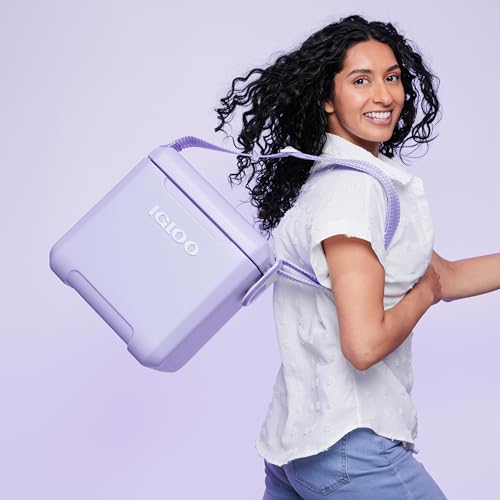 Igloo Lilac Breeze 11 Qt Tag-Along Too Strapped Picnic Style Cooler