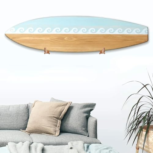 Surfboard Wall Mount Rack ? Beech Wood Surf Board Wall Hangers with M6 Expansion Bolts ? Vertical or Horizontal Surfboard Storage for Longboard, Shortboard, Skimboard